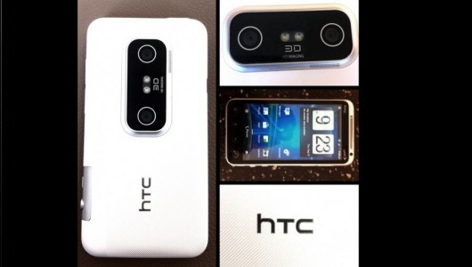 Htc evo 3d white phone